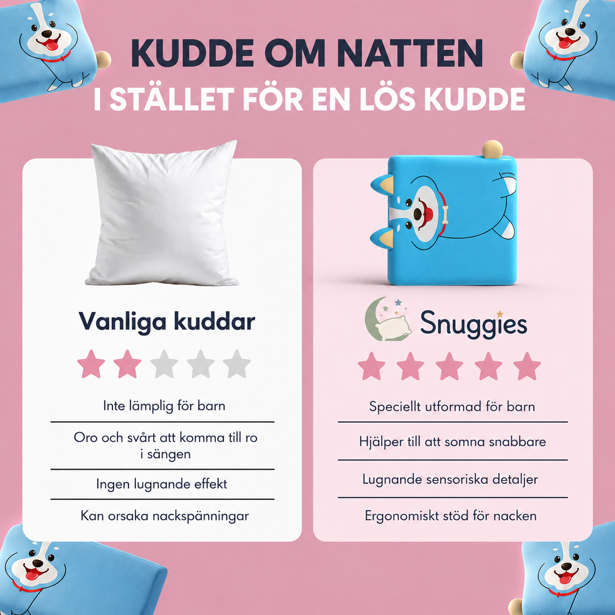 Lugnande barnkudde